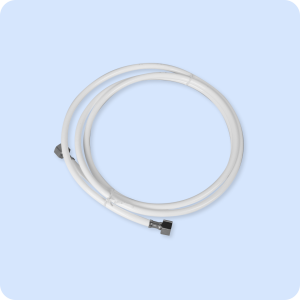 9' Polyurethane Tube with Dual Brass 3/8 Compression Fittings for Spa/Oasis