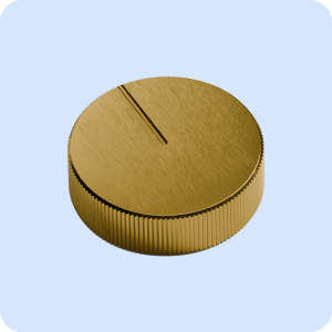 4.0 Pressure Knob: Brushed Brass