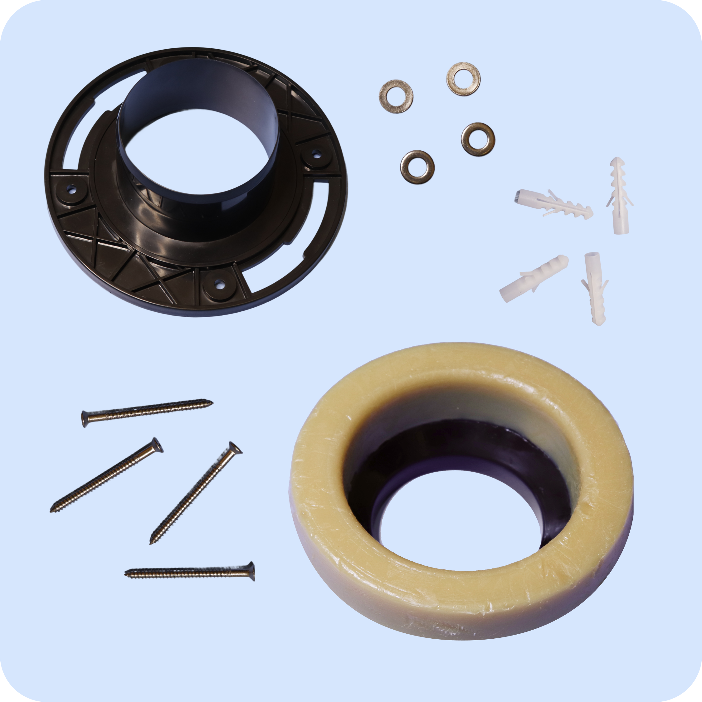 Eau Toilet Flange Mounting Kit